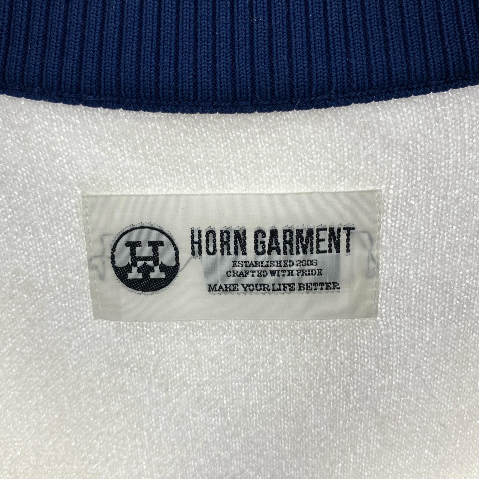 その他アウター HORN GRAMENT パイルハーフジップ 青白(46) 46