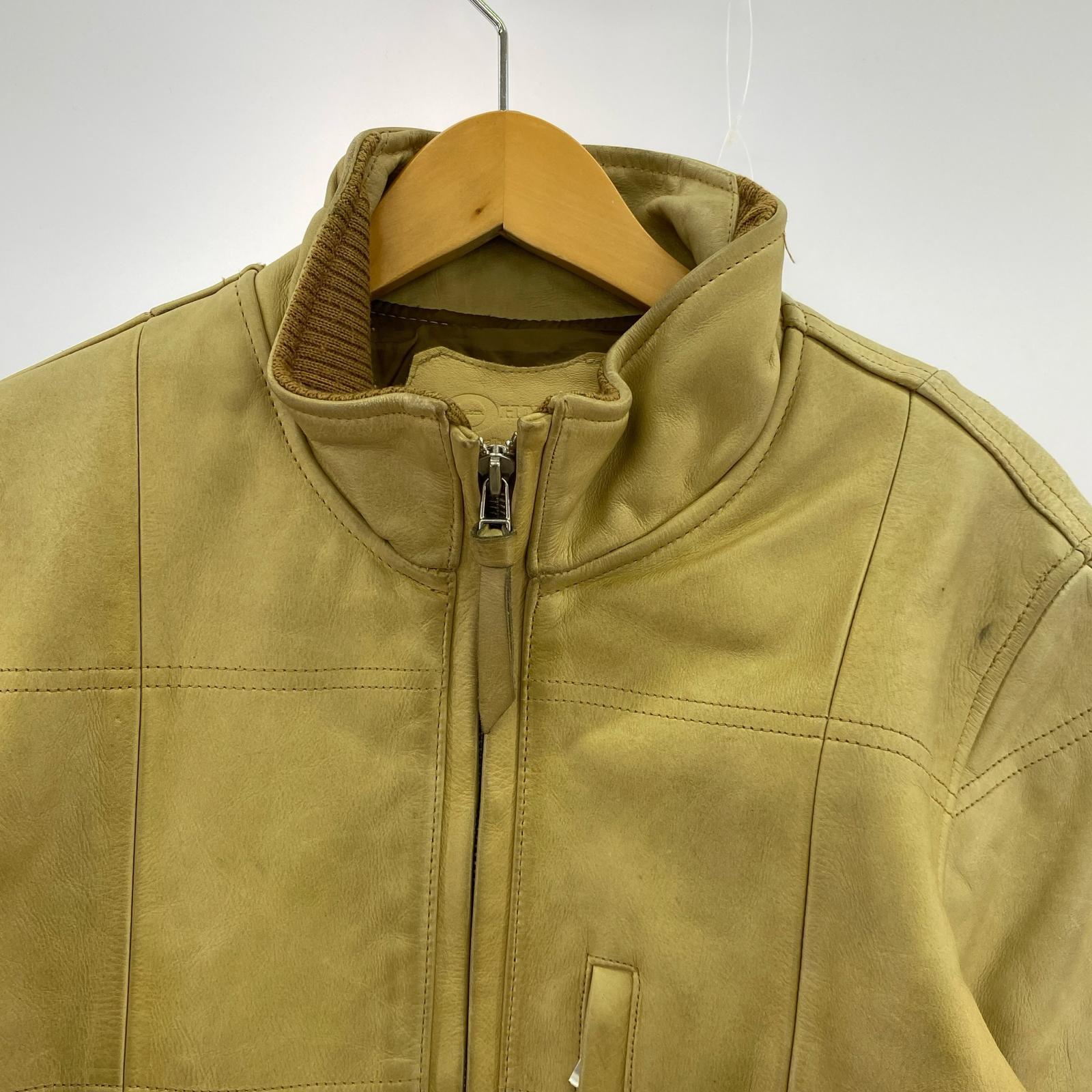 レザージャケット Johnbull レザージャケット M ベージュ