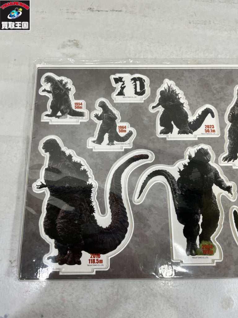 ゴジラ博 70周年記念身長比較アクリルスタンド フィギュア/グッズ