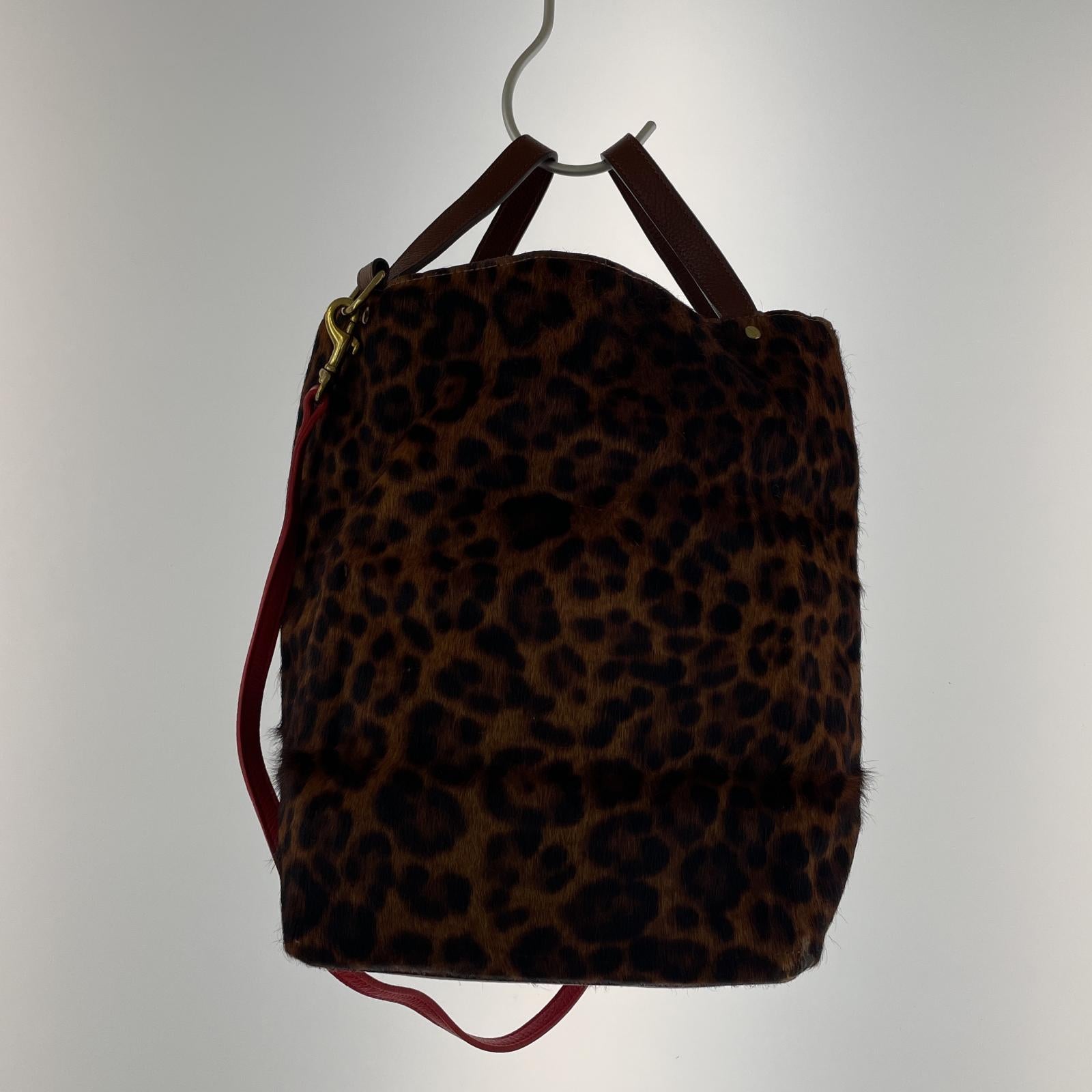 ショルダーバッグ BAGSINPROGRESS レオパード ハラコ