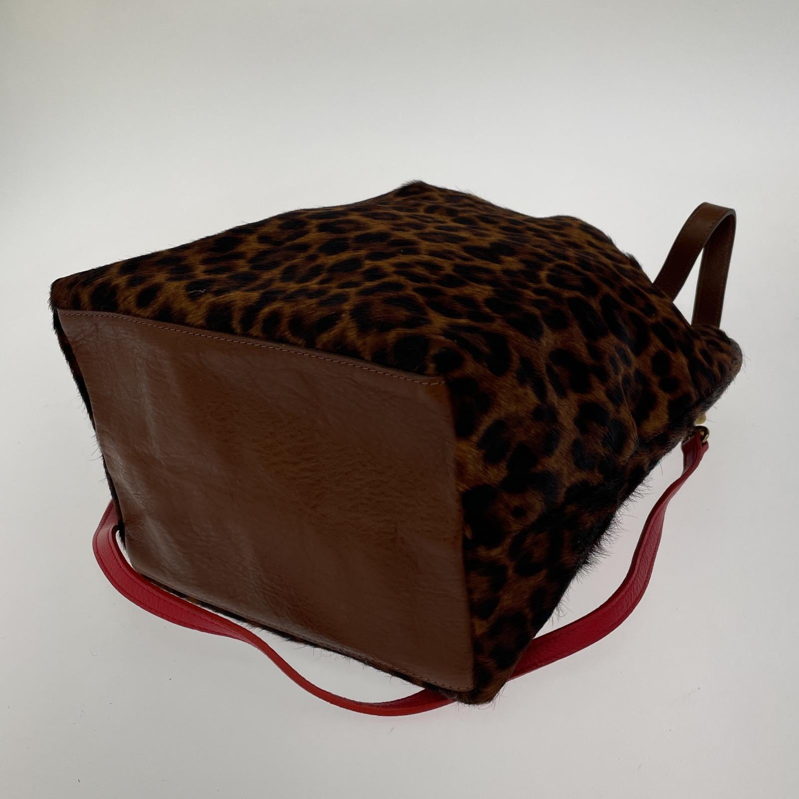 ショルダーバッグ BAGSINPROGRESS レオパード ハラコ
