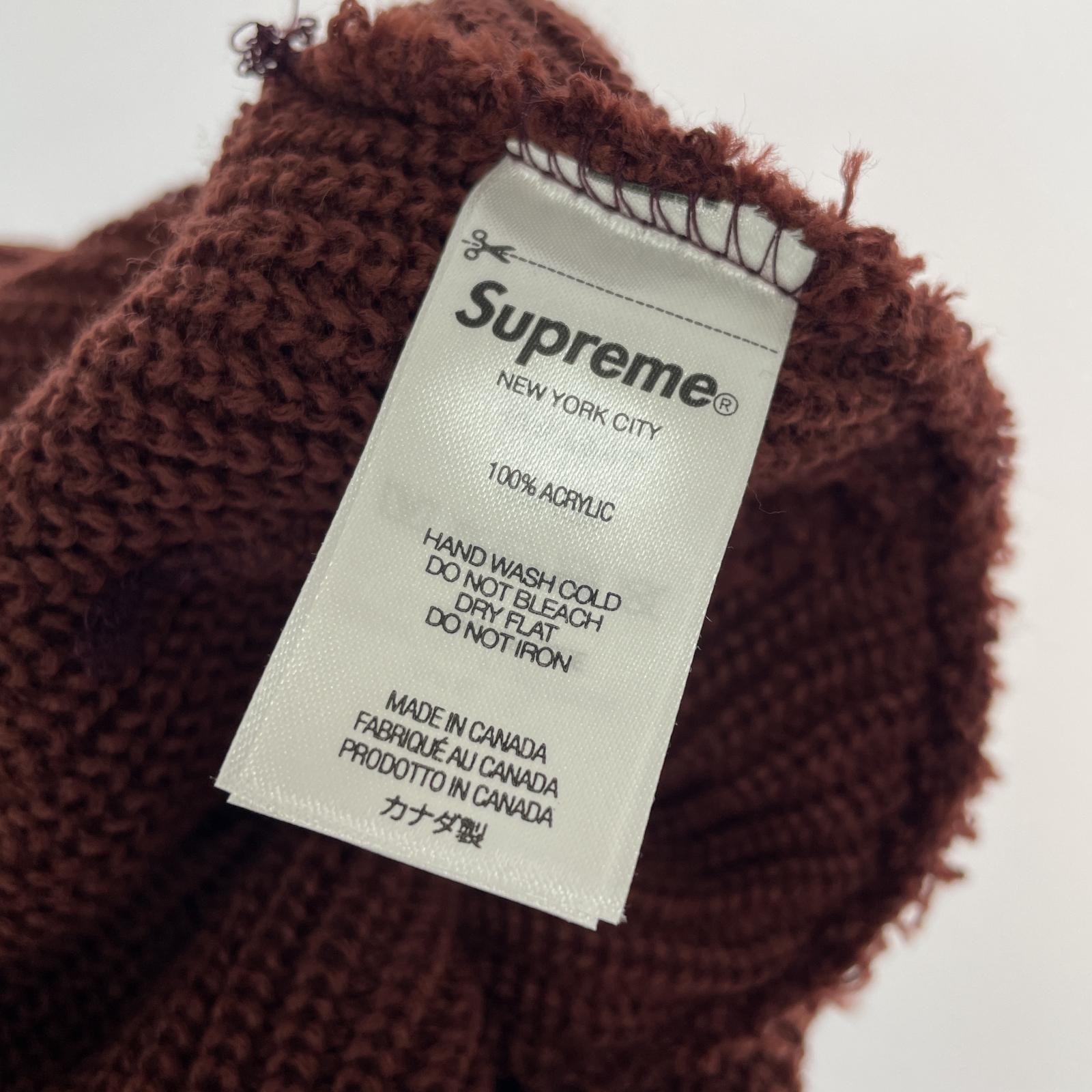 ニットキャップ Loose Gauge Beanie ブラウン