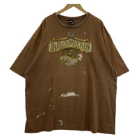 半袖Tシャツ ペンキ S/S Tee size3XL ブラウン