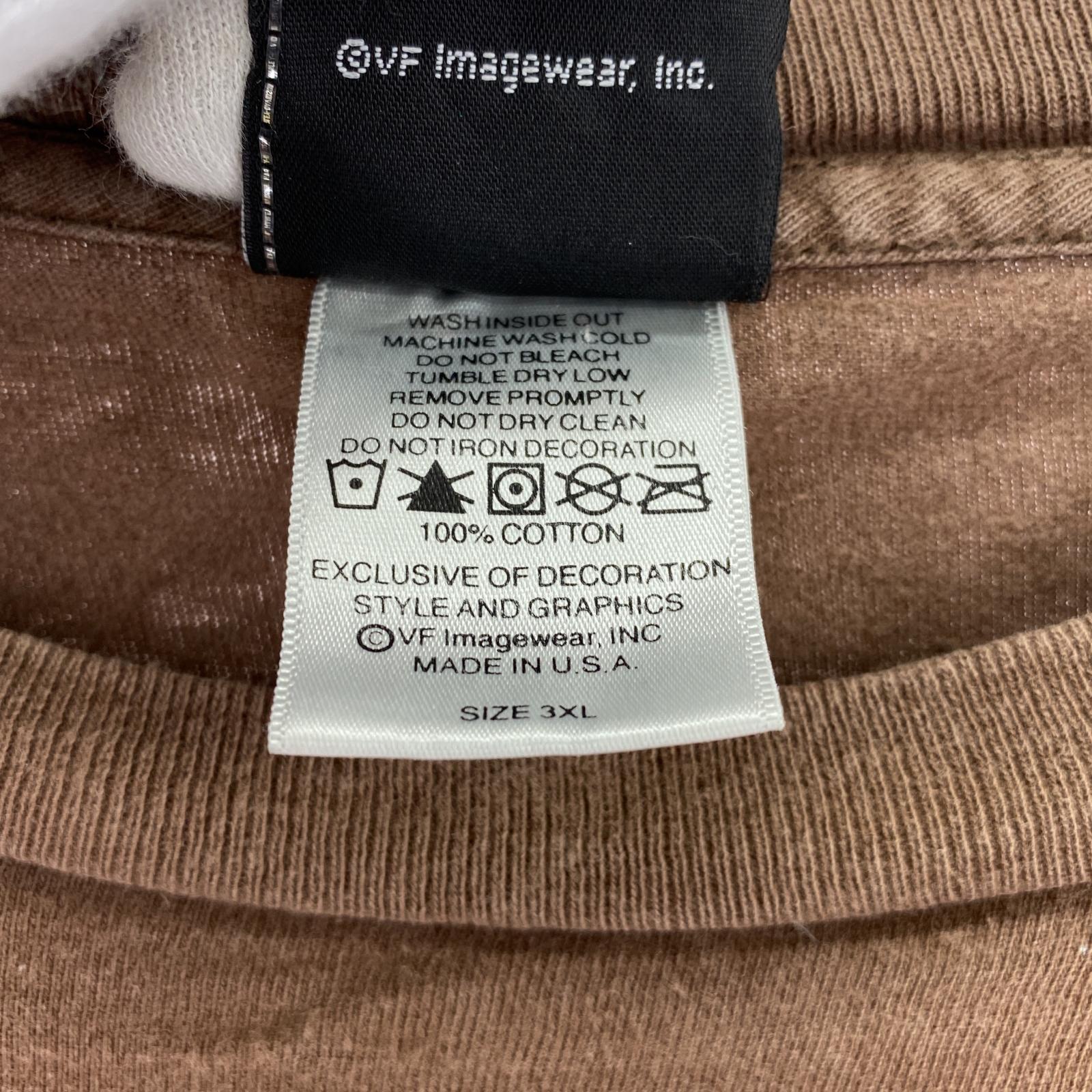 半袖Tシャツ ペンキ S/S Tee size3XL ブラウン
