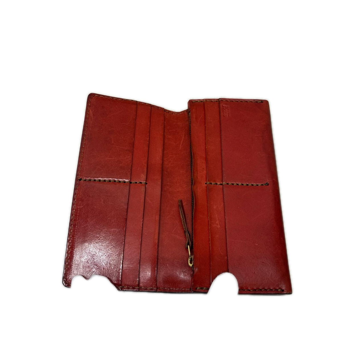 長財布 ヘルツ レザー長財布 レッド