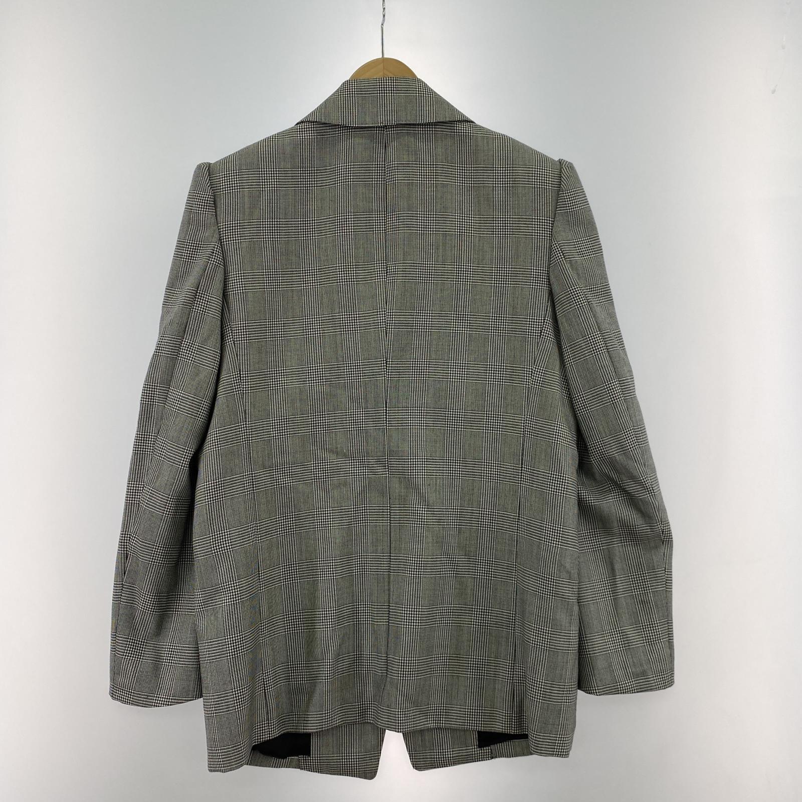 テーラードジャケット CLASS DORMEUIL ROYAL 11 GLEN CHECK JACKET ボタンレス テーラードジャケット 2 CCEA10UNI A 2 グレー