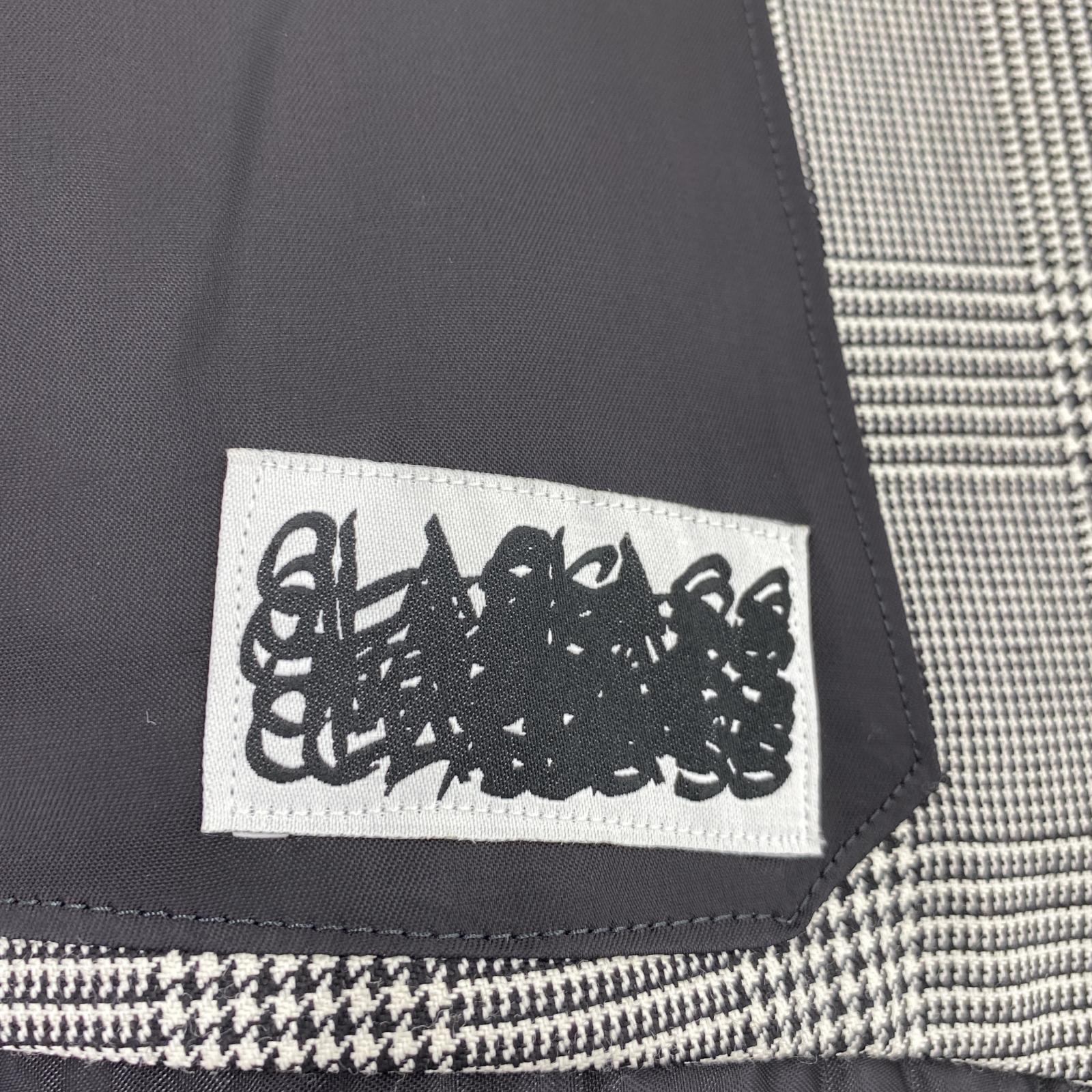 テーラードジャケット CLASS DORMEUIL ROYAL 11 GLEN CHECK JACKET ボタンレス テーラードジャケット 2 CCEA10UNI A 2 グレー