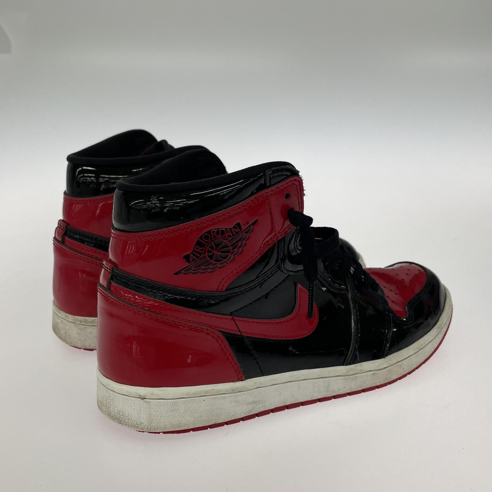 スニーカー AIR JORDAN 1 RETRO HIGH パテント 赤黒 27.5cm 27.5cm (US9 1/2 UK9 EU45)