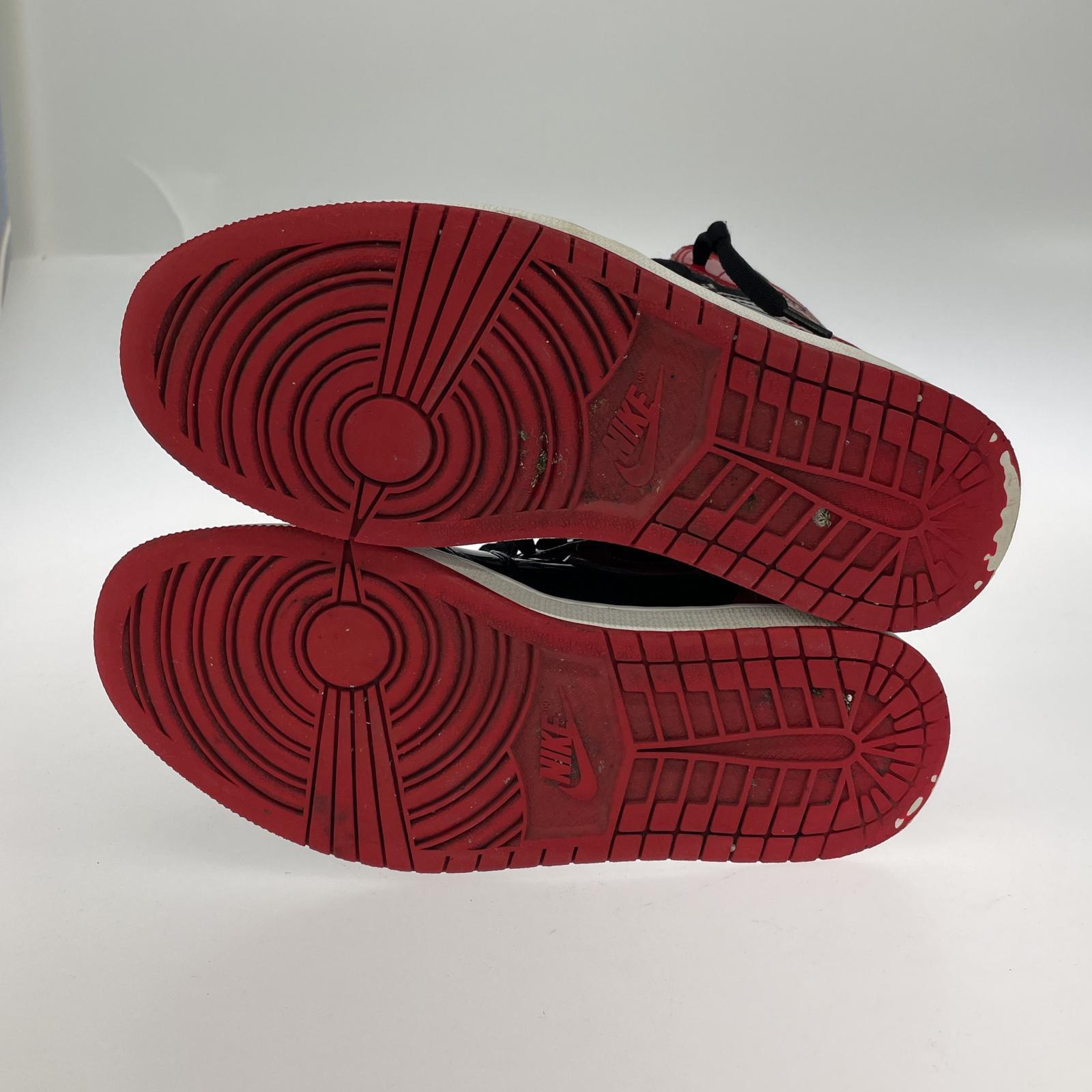 スニーカー AIR JORDAN 1 RETRO HIGH パテント 赤黒 27.5cm 27.5cm (US9 1/2 UK9 EU45)
