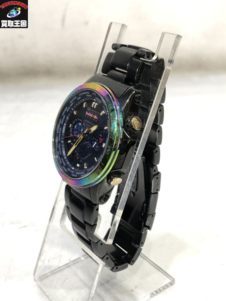 腕時計 EDIFICE EQW-T1010RB レッドブル ソーラー
