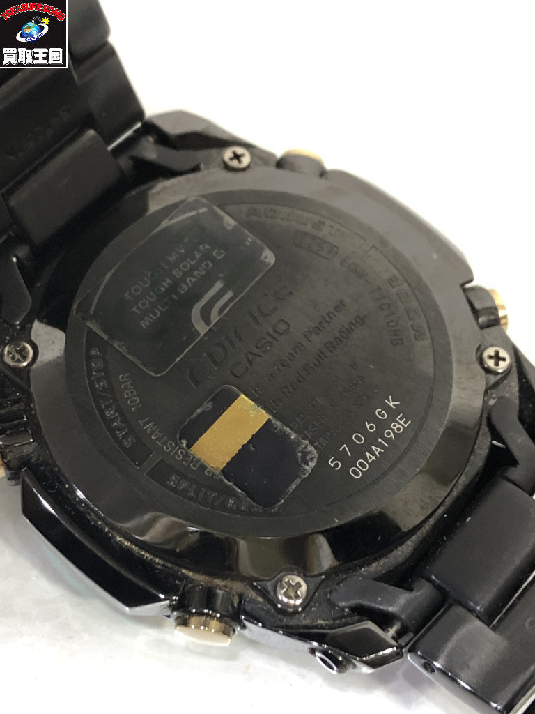 腕時計 EDIFICE EQW-T1010RB レッドブル ソーラー