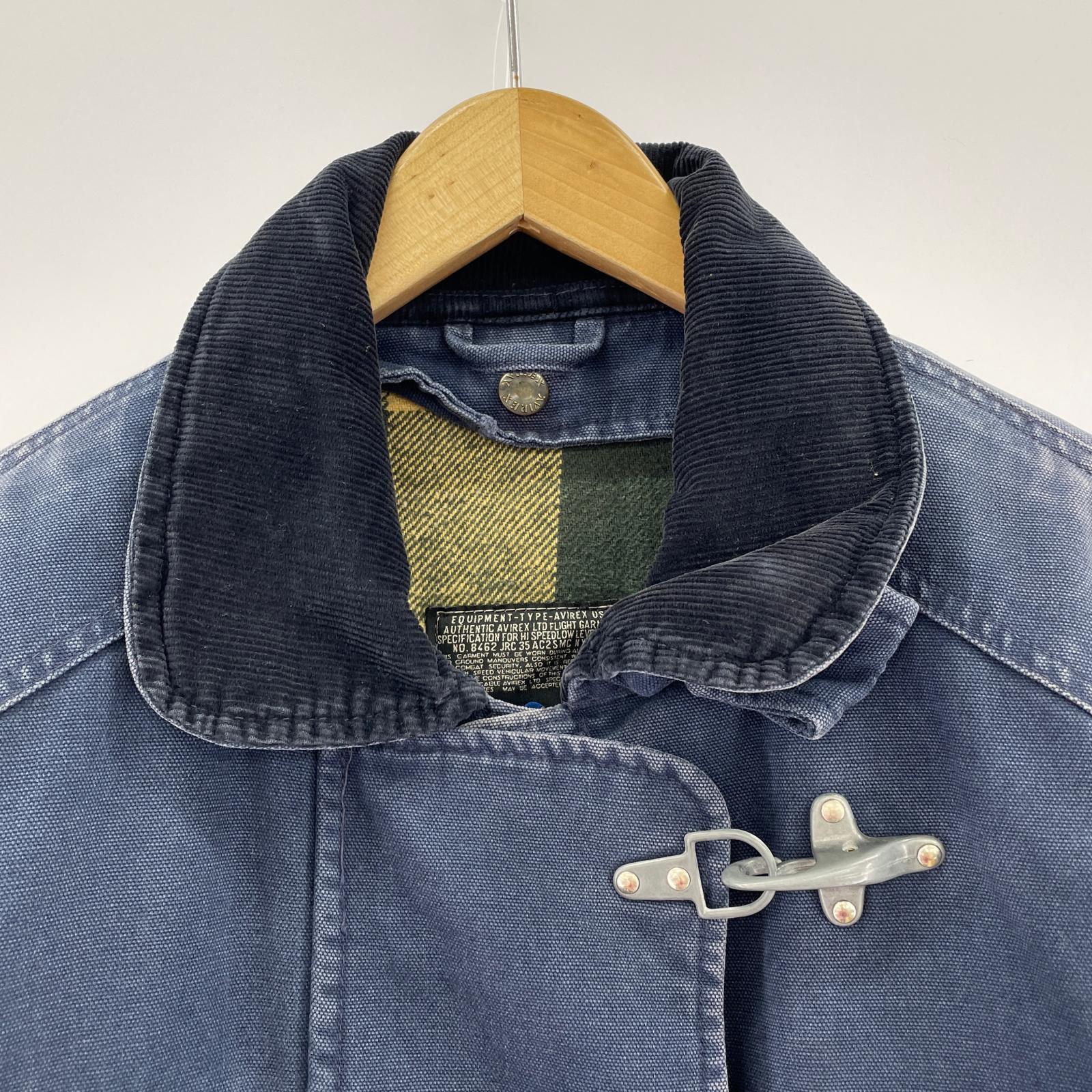 ジャケット ファイヤーマンコート ダック 紺 USA製 M M ネイビー