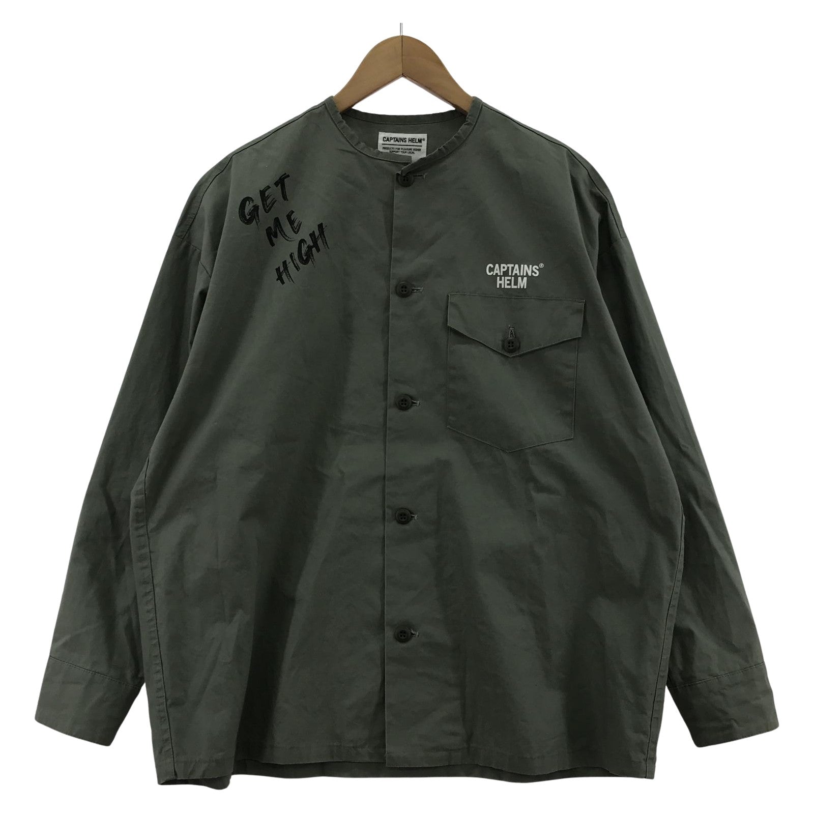 長袖シャツ FIRE-PROOF BAKER SHIRTS M グリーン