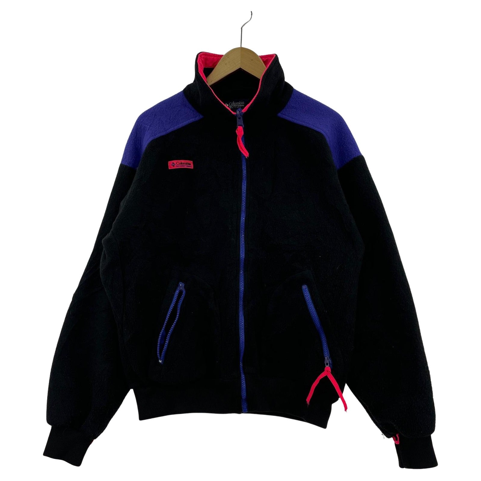 ジャケット Columbia 90s フリースジャケット M BLK M ブラック