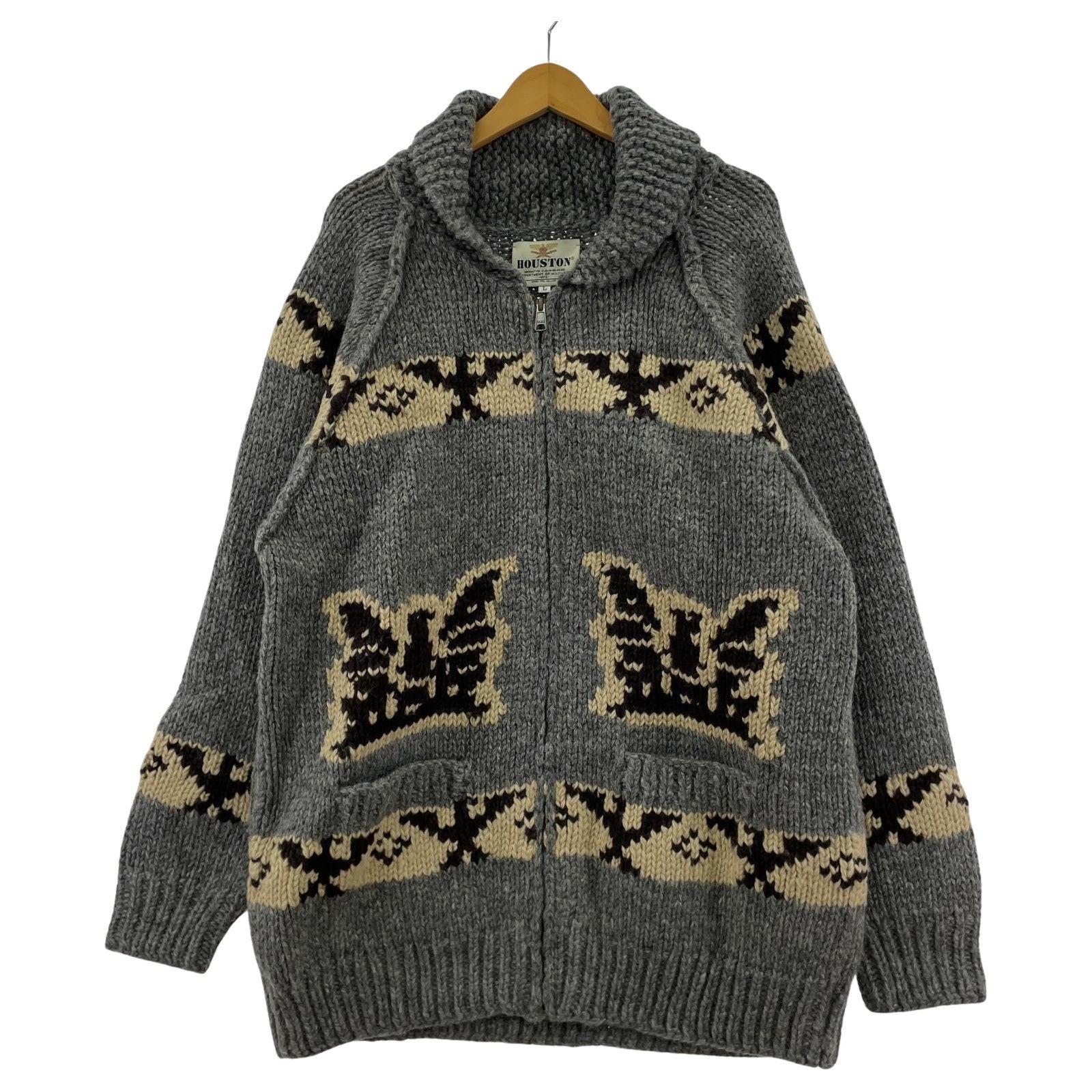 ジャケット カウチンニット L グレー L