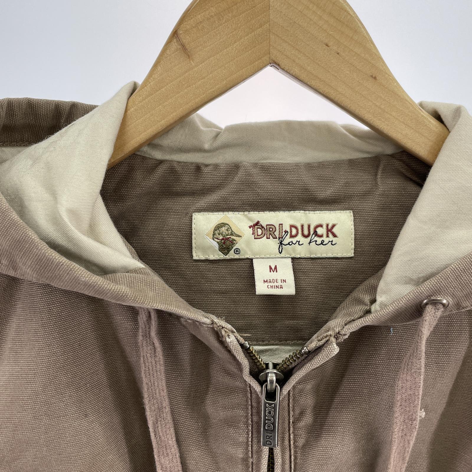 ジャケット DRIDUCK ジップパーカー 茶 M ブラウン