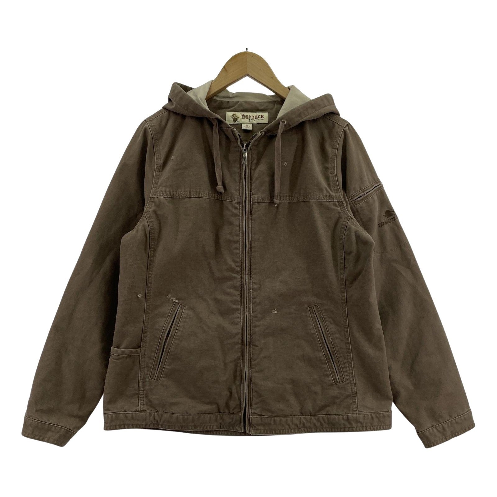 ジャケット DRIDUCK ジップパーカー 茶 M ブラウン