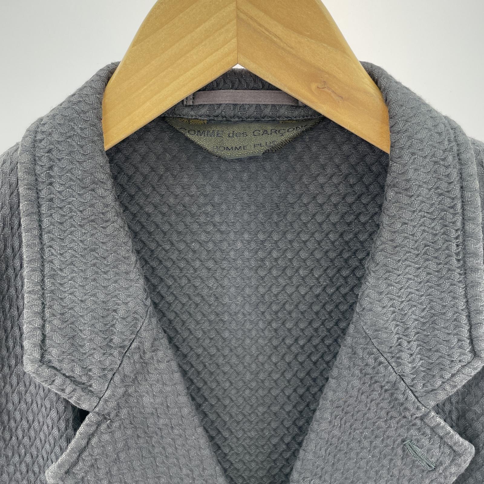 テーラードジャケット COMME des GARCONS HOMME PLUS 99AW Souvenir Kitsch エルメス期 テーラードジャケット L グレー