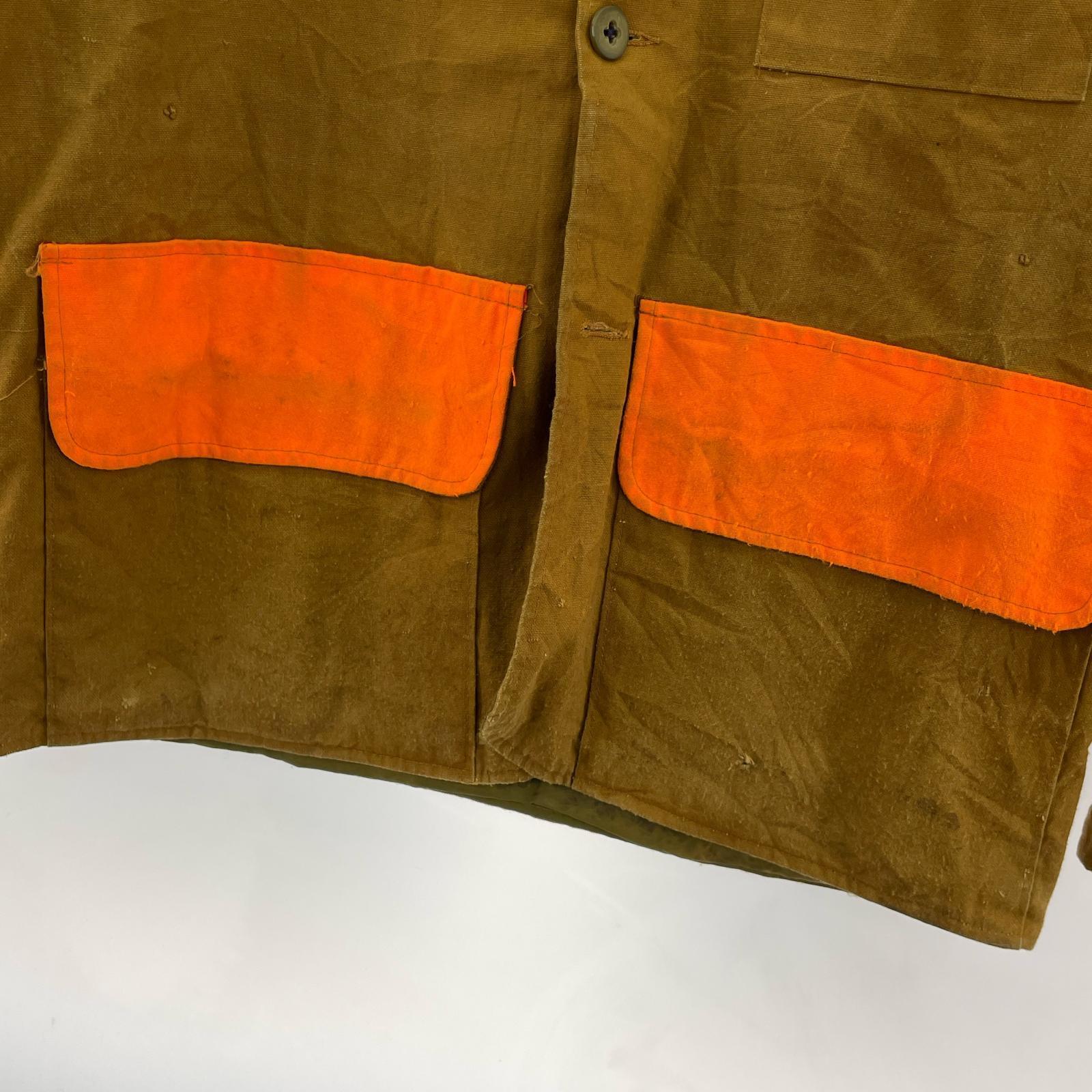 ジャケット SAFTBAK 70s ダック地 ハンティングジャケット L ブラウン