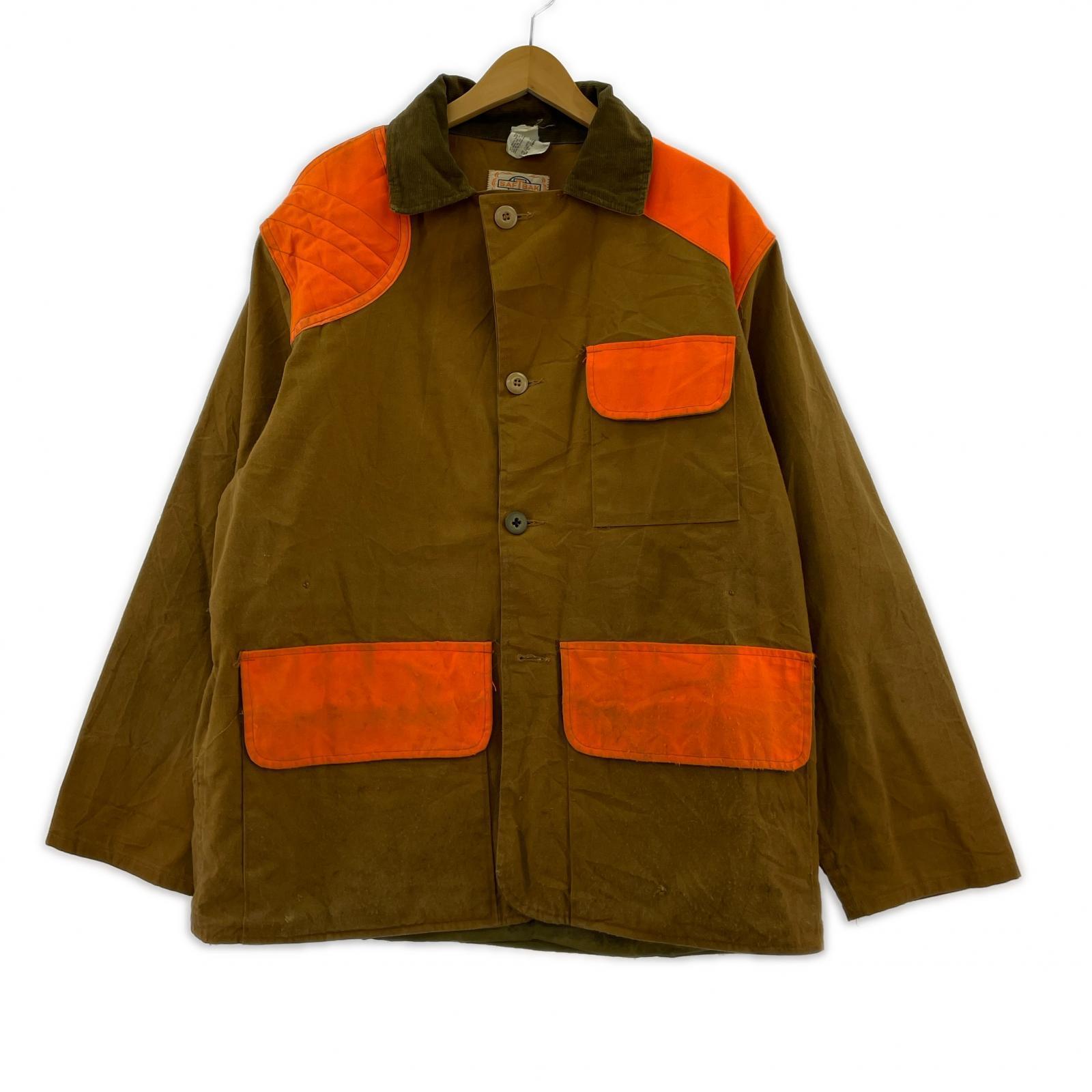 ジャケット SAFTBAK 70s ダック地 ハンティングジャケット L ブラウン
