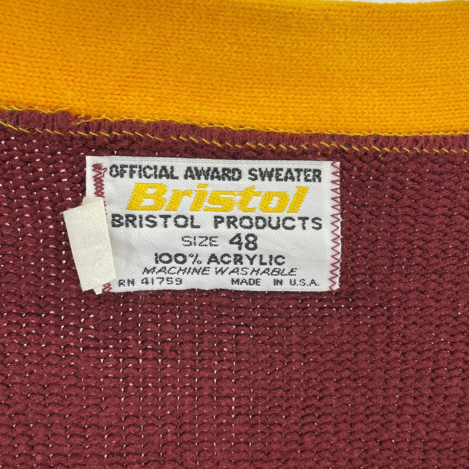 ジャケット BRISTOL PRODUCTS 80s レタードカーディガン 48