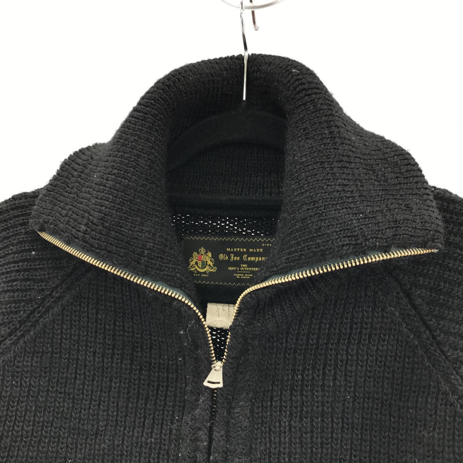 カーディガン OLD JOE & CO. TWEEDY YARN ZIP SWEATE ジップニット 10A/W-STNK ブラック