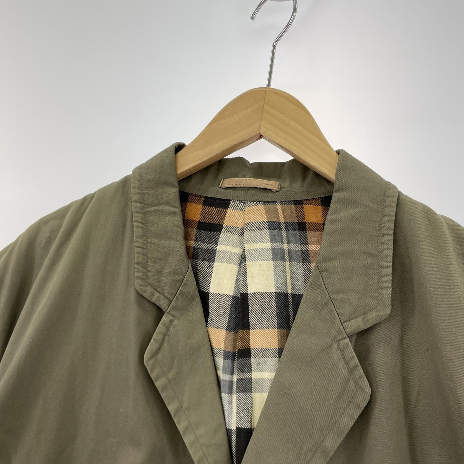 ジャケット COMME des GARCONS HOMME 80s コットンロングコート グレージュ M