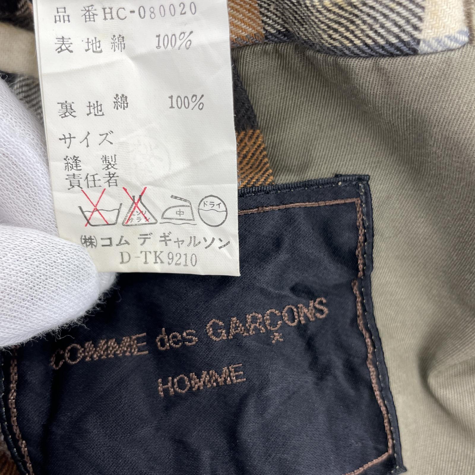 ジャケット COMME des GARCONS HOMME 80s コットンロングコート グレージュ M