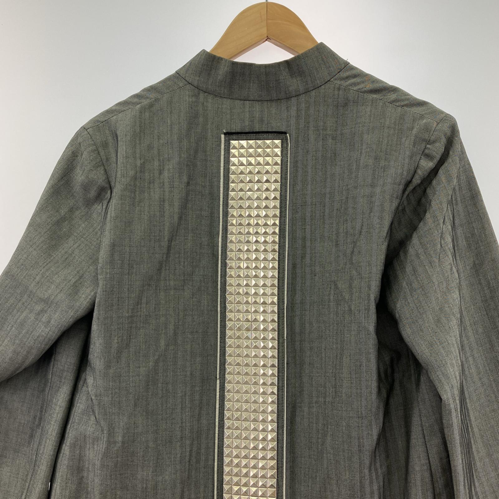 ジャケット COMME des GARCONS HOMME PLUS 13SS POOR KING期 スタッズ チャイナコート グレー グレー
