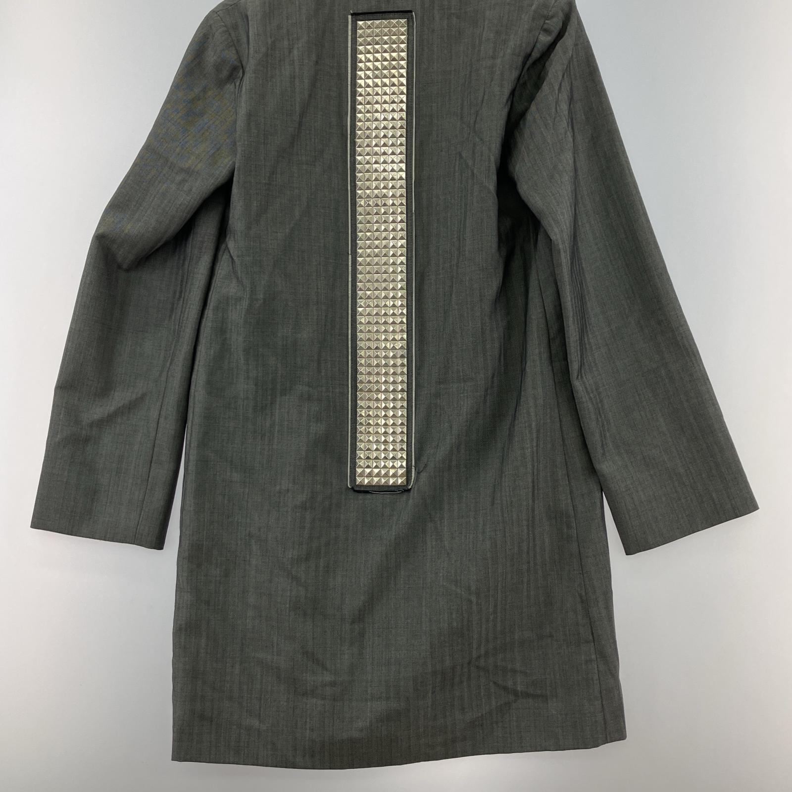 ジャケット COMME des GARCONS HOMME PLUS 13SS POOR KING期 スタッズ チャイナコート グレー グレー