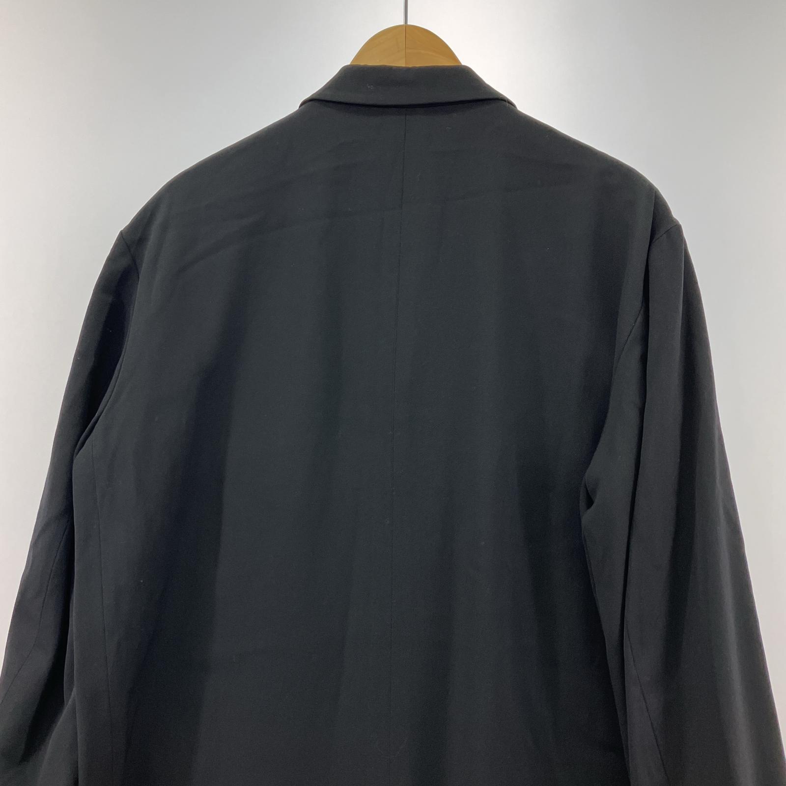 ジャケット COMME des GARCONS HOMME PLUS 80s 比翼 ウールギャバコート ブラック M ブラック
