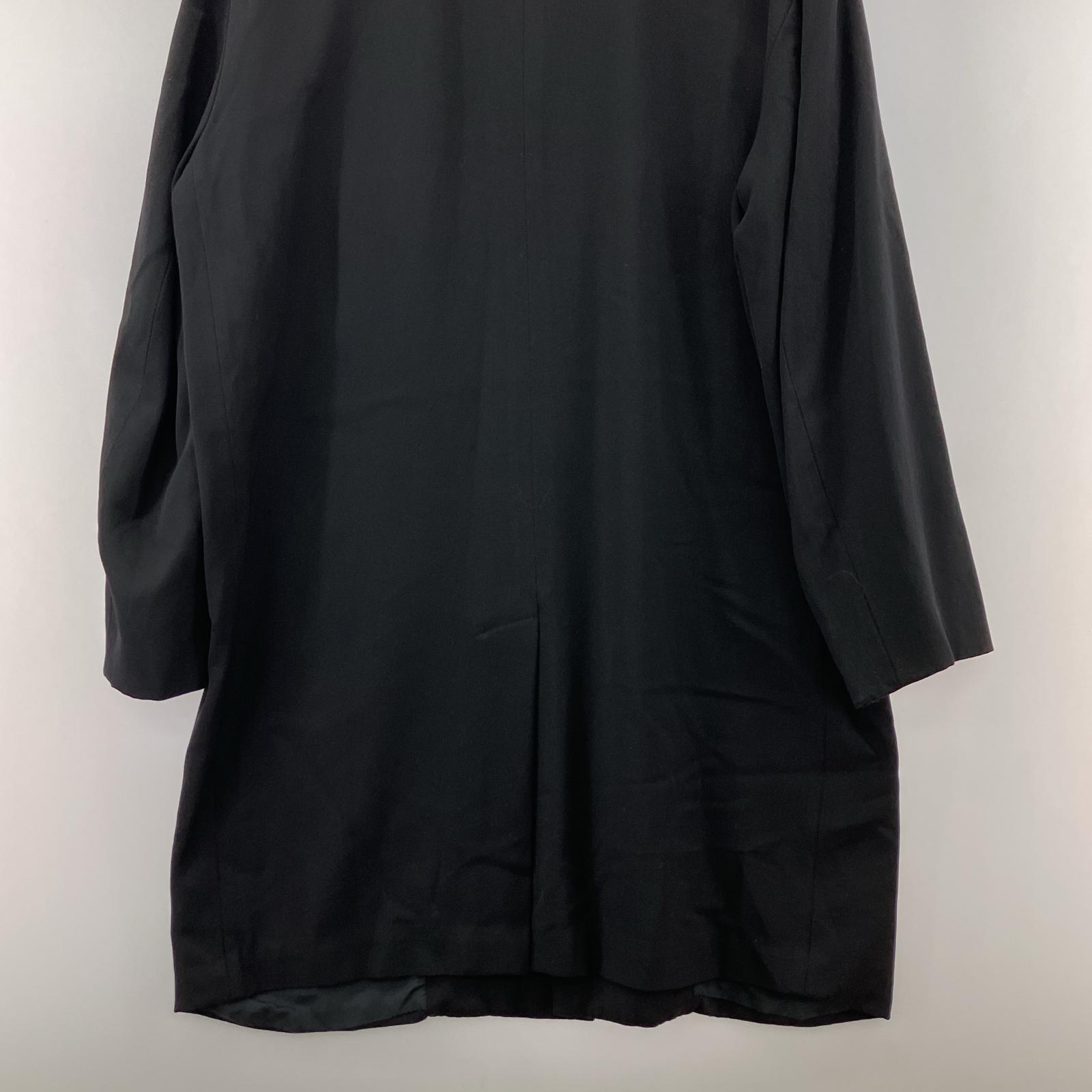 ジャケット COMME des GARCONS HOMME PLUS 80s 比翼 ウールギャバコート ブラック M ブラック