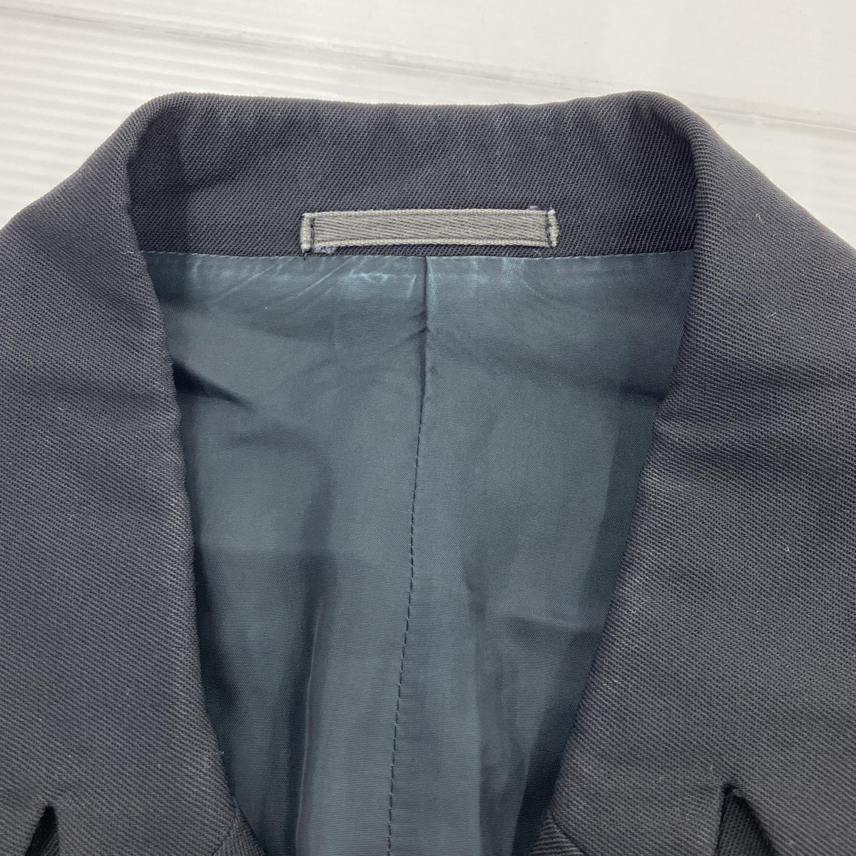 ジャケット COMME des GARCONS HOMME PLUS 80s 比翼 ウールギャバコート ブラック M ブラック