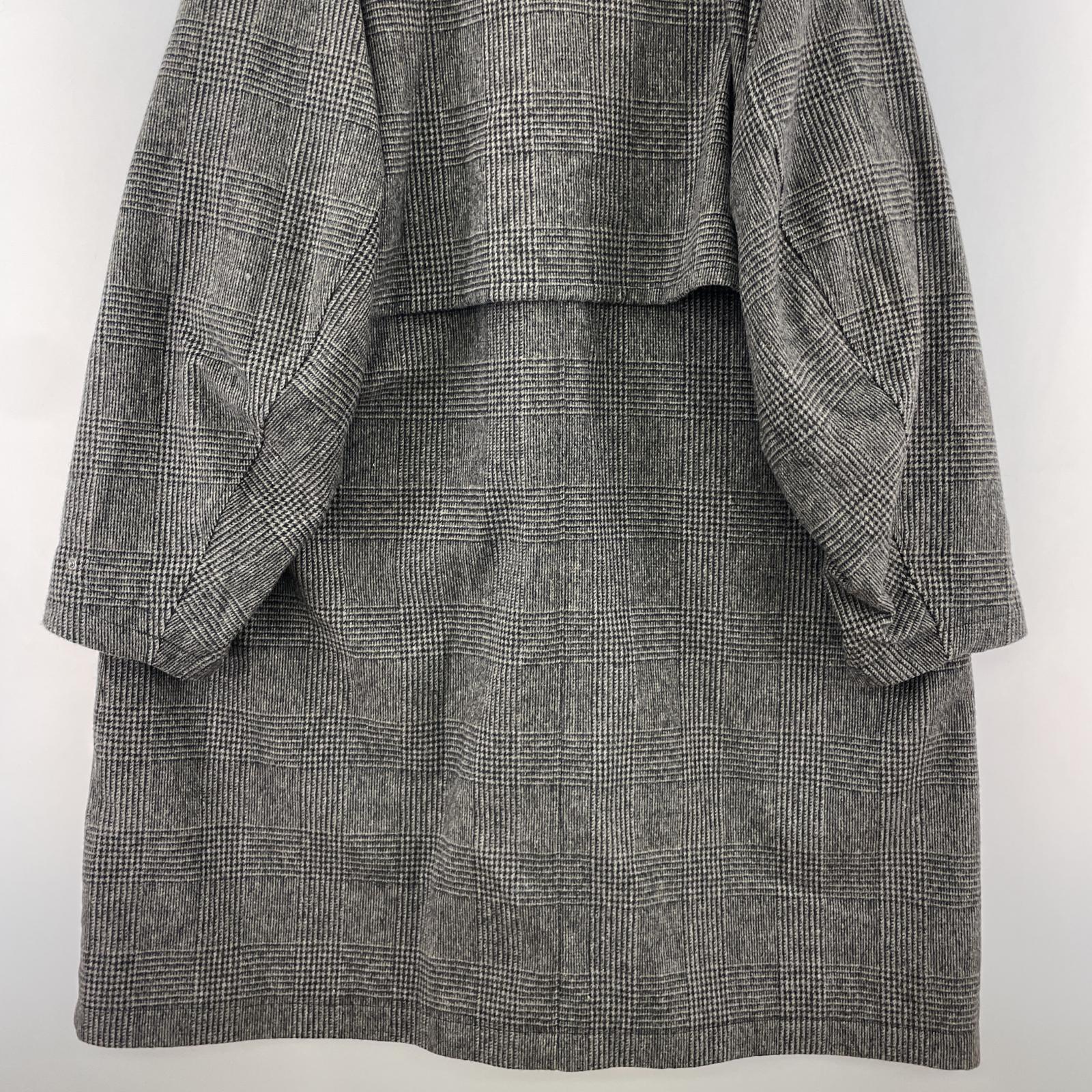 ジャケット WHITE MOUNTAINEERING 24AW WINDSTOPPER GLEN CHECK COAT 4 ブラック