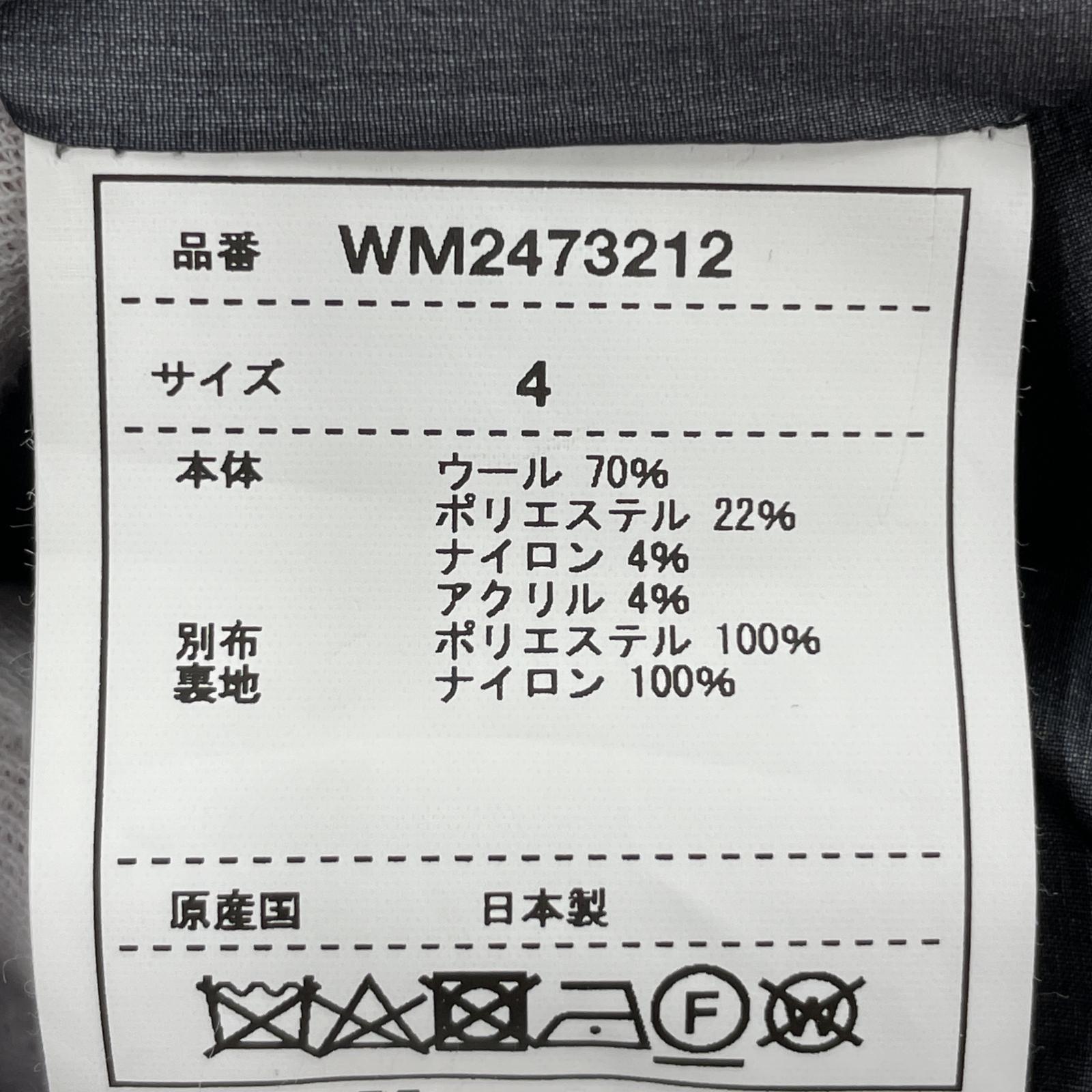 ジャケット WHITE MOUNTAINEERING 24AW WINDSTOPPER GLEN CHECK COAT 4 ブラック