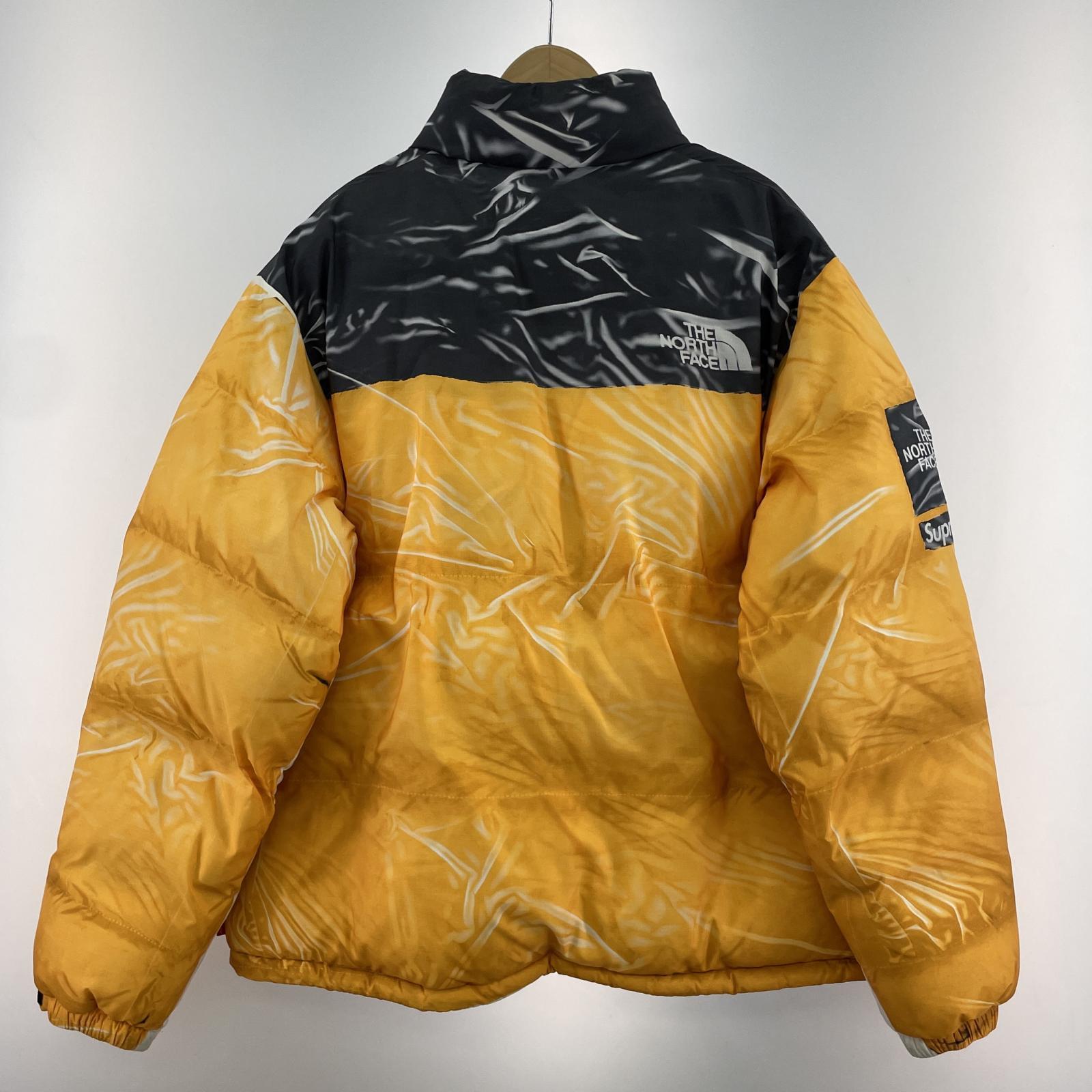 ダウンジャケット Supreme×THE NORTH FACE 23SS Trompe L'oeil Printed Nuptse Jacket トロンプルイユ プリンテッドヌプシダウンジャケット XL イエロー ND02300I