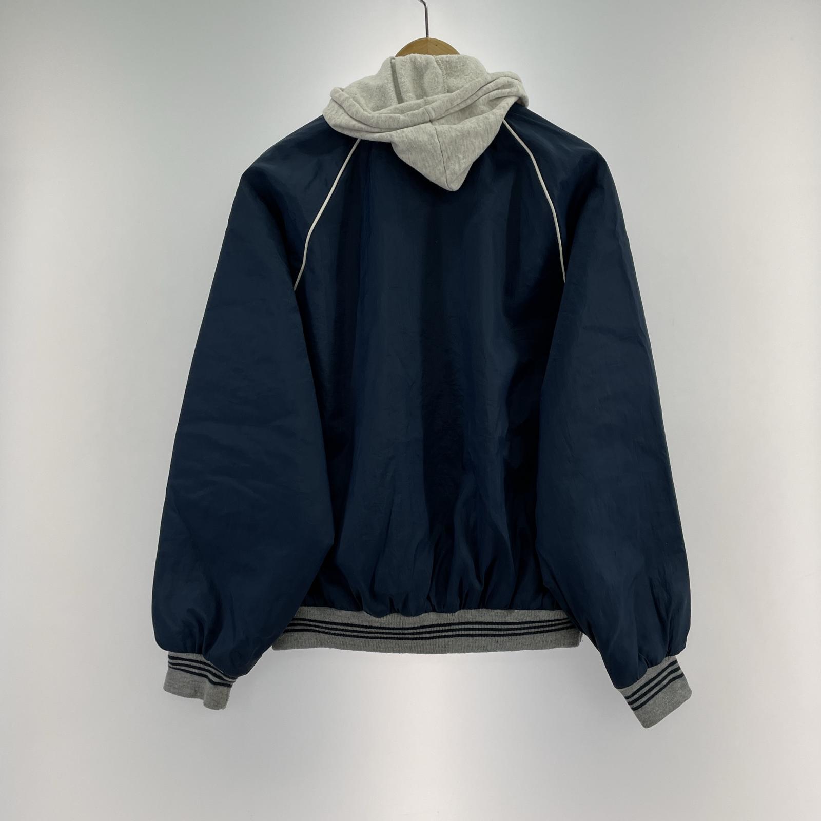 ジャケット Bass Pro Shops 90s フード付 ナイロンスタジャン NVY M ネイビー