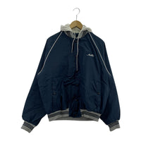 ジャケット Bass Pro Shops 90s フード付 ナイロンスタジャン NVY M ネイビー