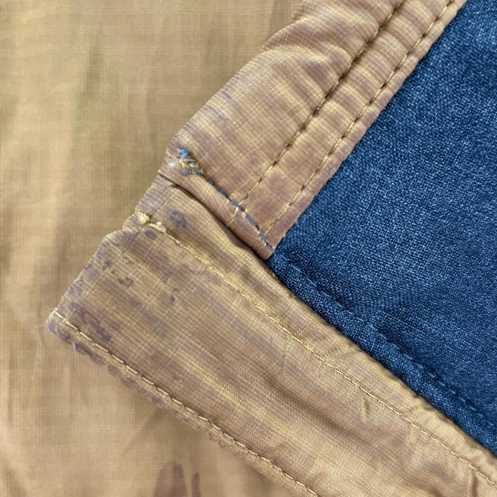 長袖シャツ 中綿ダウンベスト 茶 S ブラウン