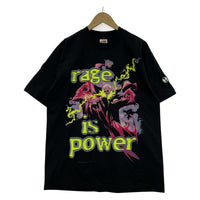 半袖Tシャツ 90s SPAWN RAGE IS POWER 黒 L L ブラック