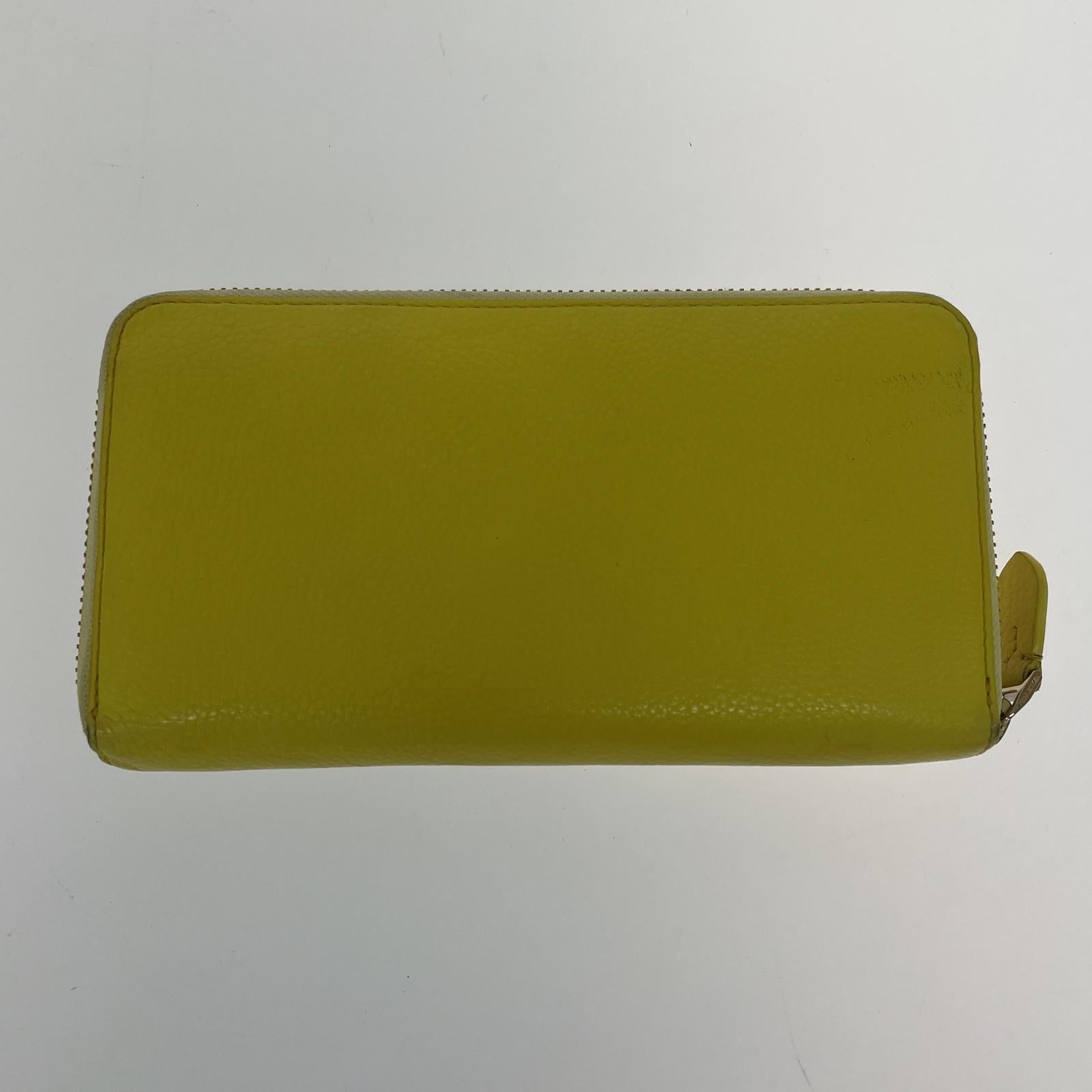 長財布 pelle morbida 財布 黄 イエロー