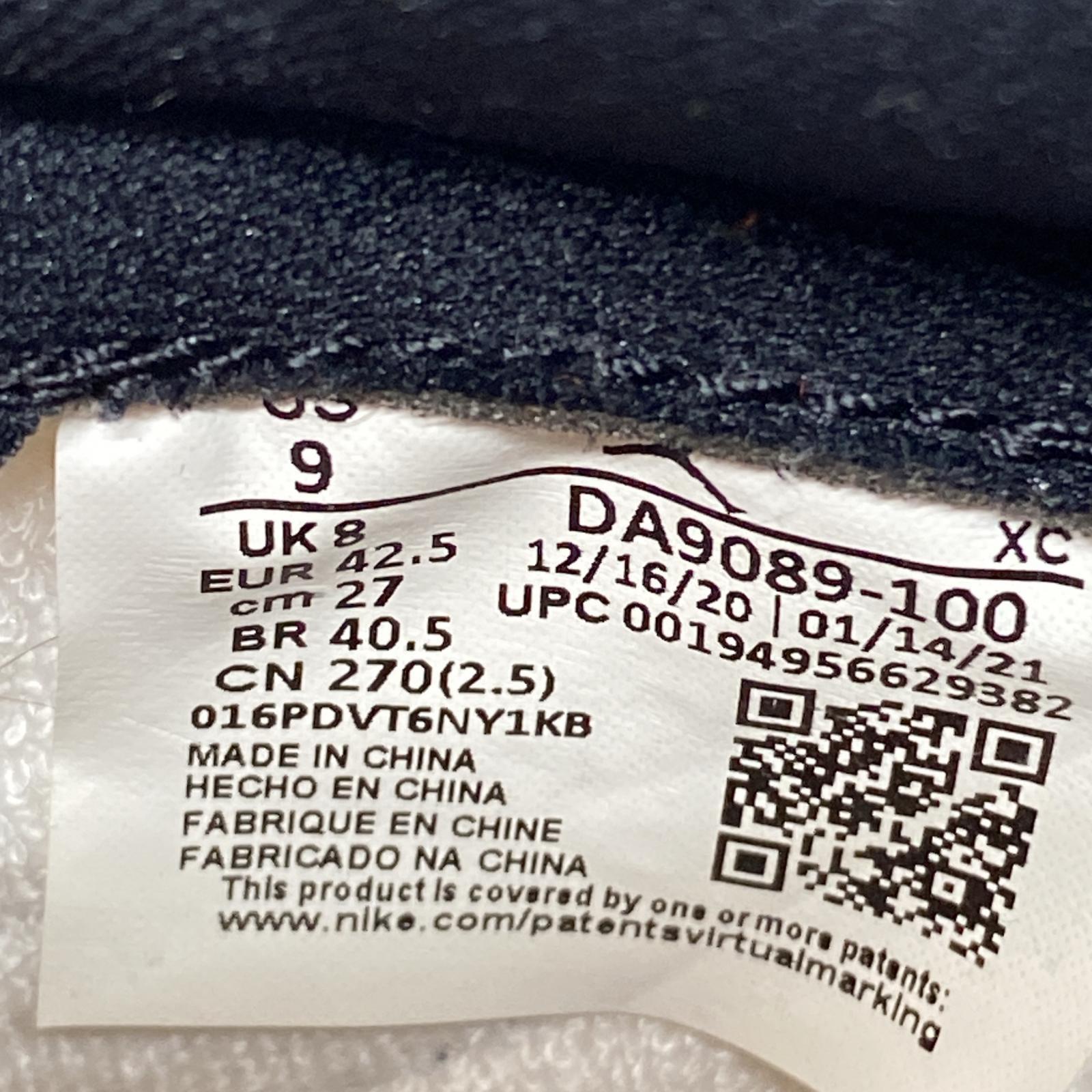 スニーカー AIR JORDAN 1 KO/27.0cm/DA9089-100 27cm (US9 UK8 1/2 EU44)