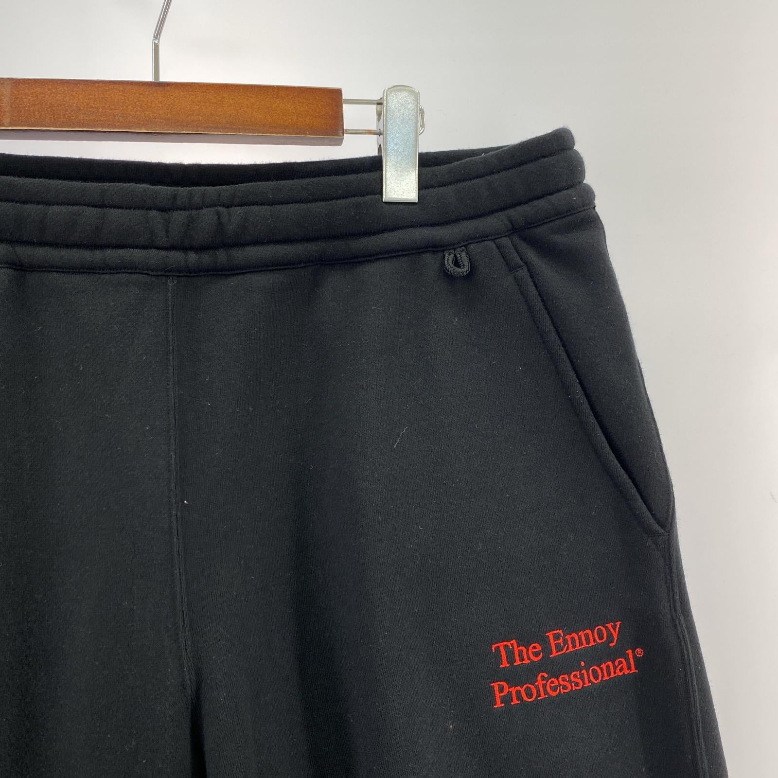 パンツ ennoy×NETFLIX×スタイリスト私物 23AW スウェットパンツ XL 黒 ブラック