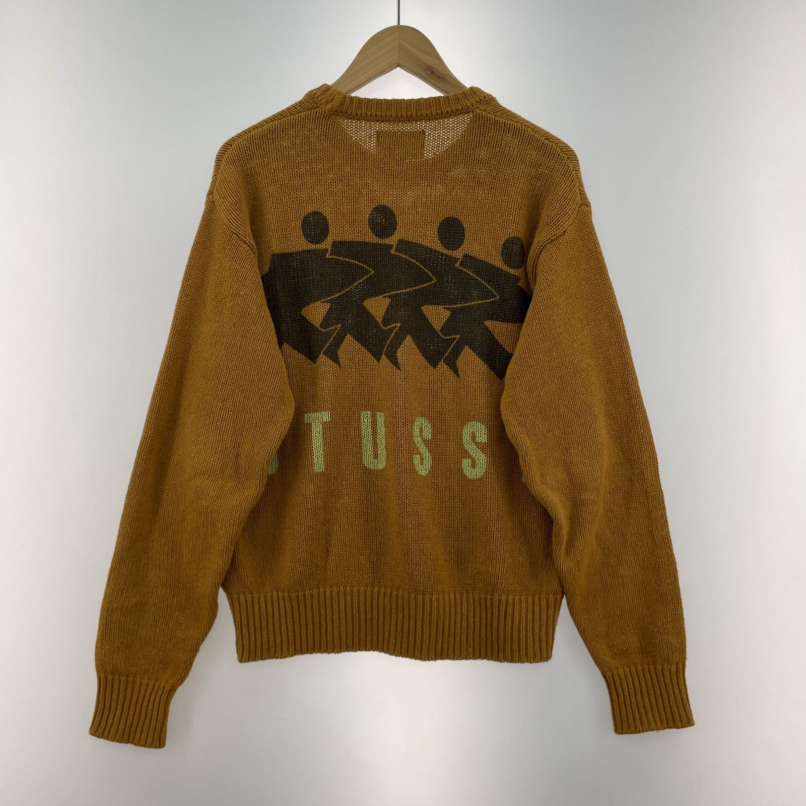 ニット surfman icon cotton linen crew S S ブラウン