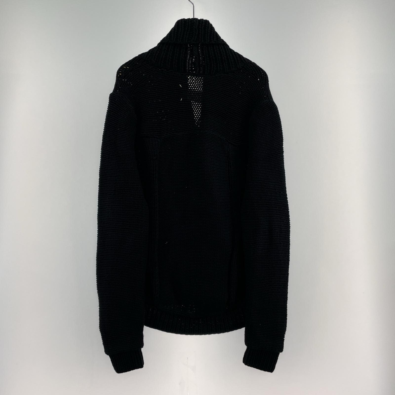 ニット MAISON MARTIN MARGIELA 11SS ここのえ期 ショールカラーニットカーディガン M ブラック M ブラック