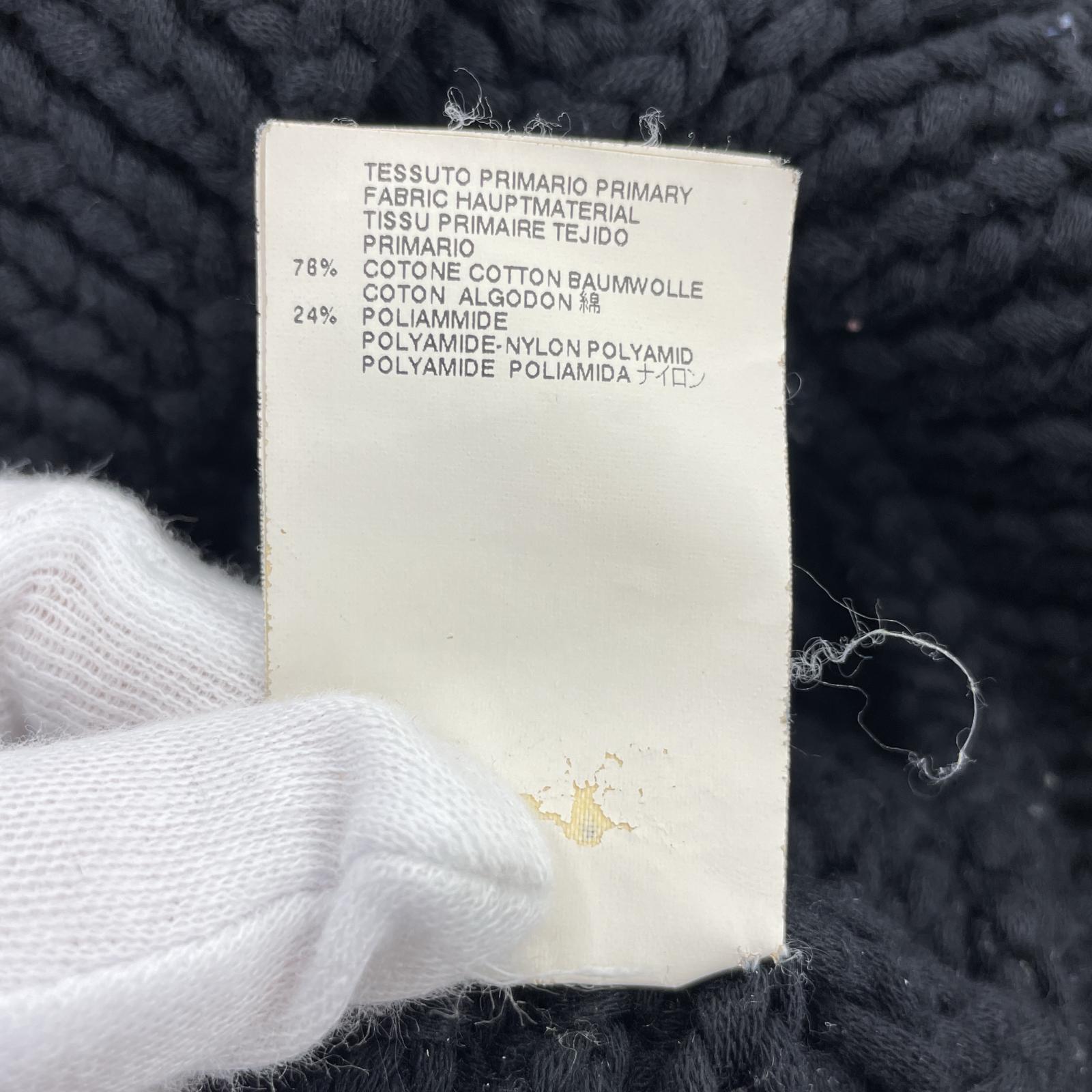 ニット MAISON MARTIN MARGIELA 11SS ここのえ期 ショールカラーニットカーディガン M ブラック M ブラック