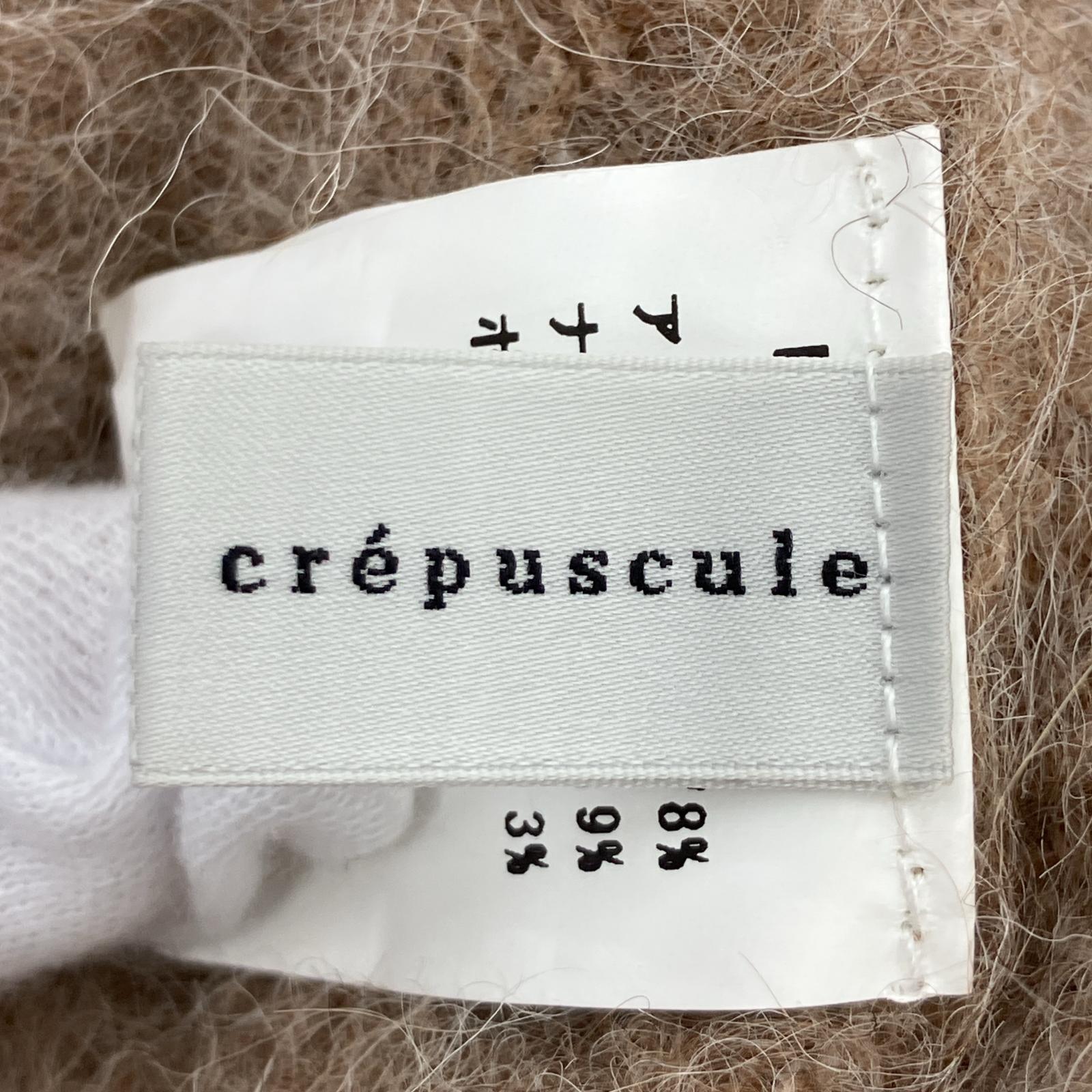 カーディガン crepuscule 23AW Suri Alpaca Short Gownアルパカカーディガン 1 ベージュ