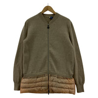 ニット MONCLER MAGLIA TRICOT CARDIGAN ドッキングジップニット M ベージュ M ベージュ