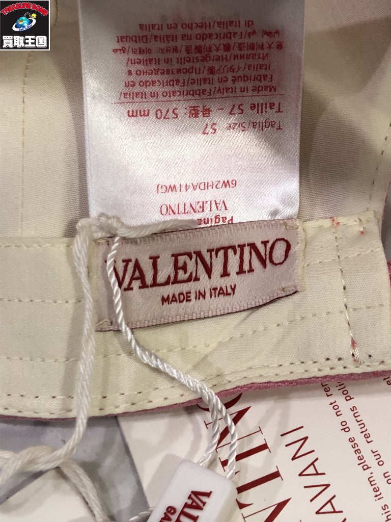 キャップ CHWS VALENTINO ベースボールキャップ ピンク
