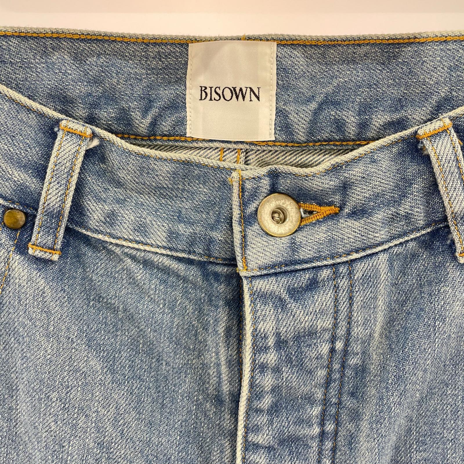 デニムパンツ BISOWN WIDE DENIM 25SS 4 ブルー